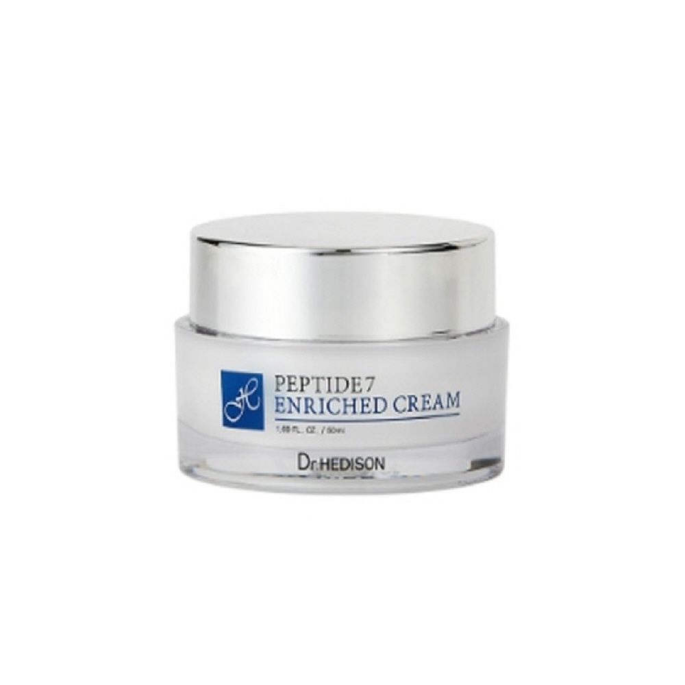 Dr.HEDISON Peptide 7 Enriched Cream 50ml K-Beauty Skin Brightening Anti-Aging Carbonated Water Intense Hydration Dual Functional Cream _ Made in Korea